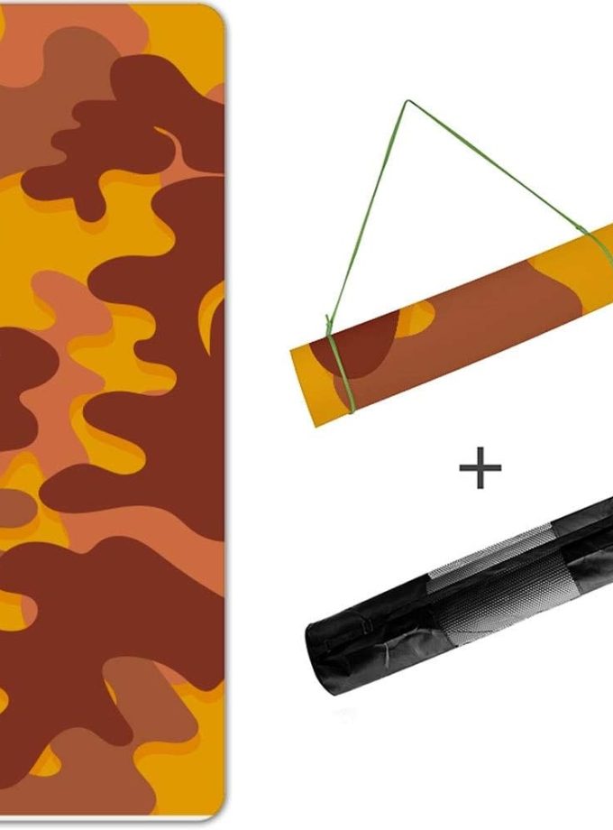 Yoga mat Yoga Mat Non-Slip Fitness Pad Exercise Yoga Mat Workout Mat for Gym Pilates Floor Exercises Mat  (Color : E, Size : 8mm)